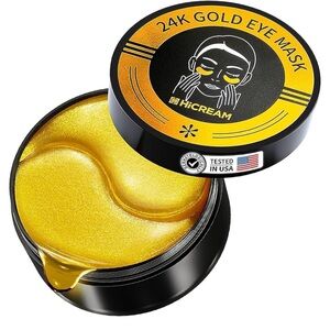 NIB 60 pc 24K Gold Eye Mask Hydrogel Patches - Gold 60 count